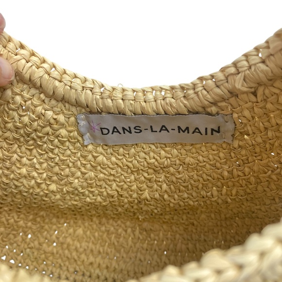 Dans-la-main Tan Woven Women's Bag - Picture 9 of 11